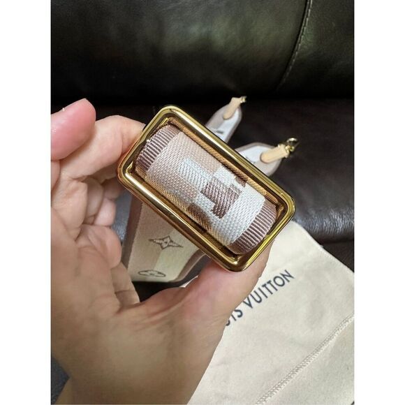 Brand New Louis Vuitton Beige Jacquard Adjustable Strap - Picture 4 of 7